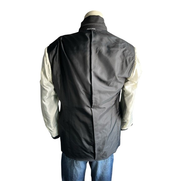 PAL ZALERI Men 38-40R Blazer Designer Wool Pinstripe Suit Jacket Made In Italy - Picture 9 of 16